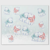 PAPIER D'EMBALLAGE DE NOËL. ENVELOPPE DE CADEAU (Plat)