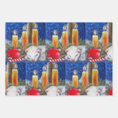 Papier d'emballage de Noël Ferret d'Art original (Devant 2)