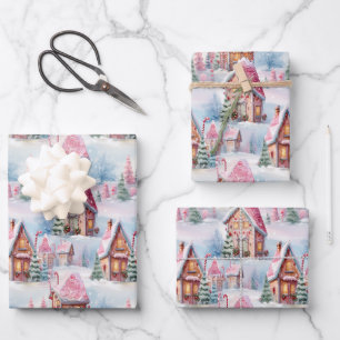 Papier d'emballage de Noël lunatique