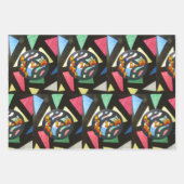 Papier d'emballage de Noël motif vitrail (Devant 2)