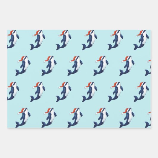 Papier d'emballage de Noël Orca (Devant)
