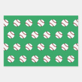 Papier d'emballage de Noël pour le baseball (Devant 2)