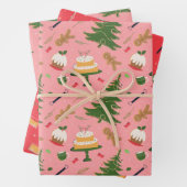 papier d'emballage de Noël rétro (En situation)