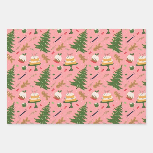 papier d'emballage de Noël rétro (Devant)