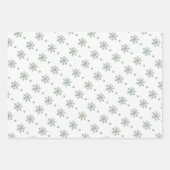 Papier d'emballage de Noël vert Sage - ensemble de (Devant 2)