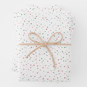 Papier d'emballage de points de neige de couleur N (En situation)