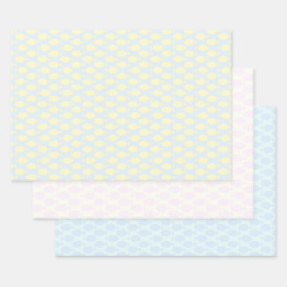 Papier d'emballage de poisson feuille plate ensemb