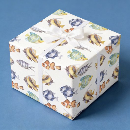 Papier d'emballage de poisson, papier cadeau de vi