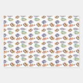 Papier d'emballage de poisson, papier cadeau nauti (Devant)