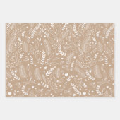 Papier d'emballage de vacances ensemble de 3 feuil (Devant 2)