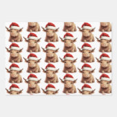 Papier d'emballage de vacances pour vache Highland (Devant 2)