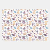 PAPIER D'EMBALLAGE DÉCORATIF ÉCOLE DE MAGIE (Devant 3)