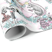 Papier d'emballage d'enveloppe de cadeau de ballet (Coin rond)