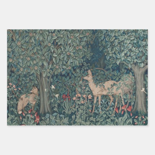 Papier d'emballage design d'art William Morris (Devant)