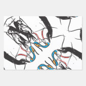 papier d'emballage design unique ensemble de 3 feu (Devant 2)