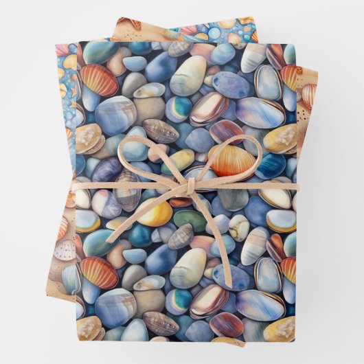 Papier d'emballage d'été de plage (En situation)