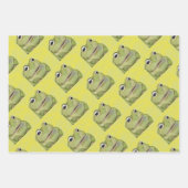Papier d'emballage d'impression de grenouille (Devant 3)