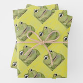 Papier d'emballage d'impression de grenouille (En situation)