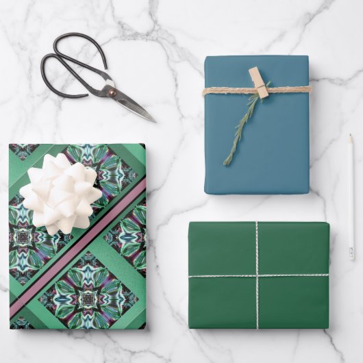 Papier d'emballage Elegant Allure - Conception MVB (Recto)