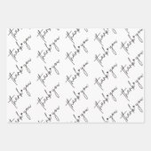 Papier d'emballage élégant pour cadeaux (Devant 3)