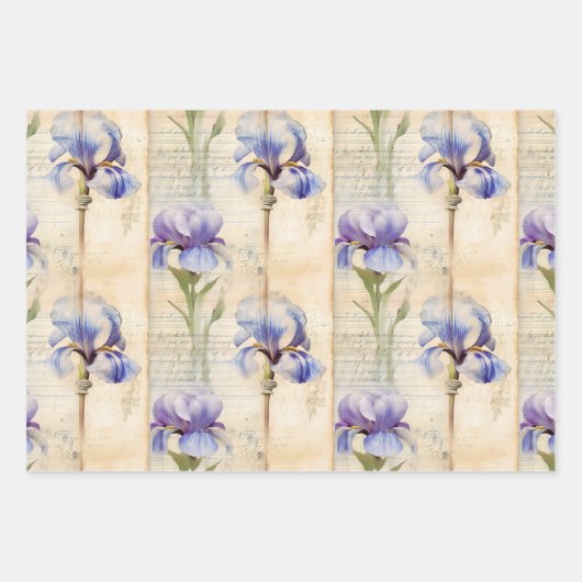 Papier d'emballage en iris (Devant)