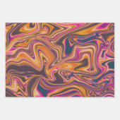 Papier d'emballage en marbre liquide Grainy coloré (Devant 2)