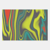 Papier d'emballage en marbre tourbillon coloré (Devant 3)