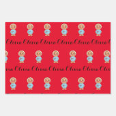 papier d'emballage en pain d'épices mignon (Devant 3)