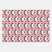 Papier d'emballage en panda style kawaii (Devant)