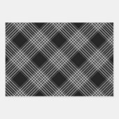 Papier d'emballage en plastique en diagonale noir  (Devant 3)