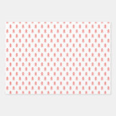 Papier d'emballage Farmhouse moderne - rouge (Devant 2)