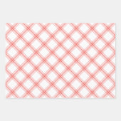 Papier d'emballage Farmhouse moderne - rouge (Devant)