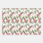 Papier d'emballage festif Holly et Berries (Devant 3)