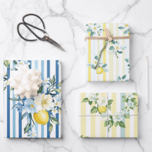 Papier d'emballage Fleur de citron Shabby Chic