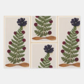 Papier d'emballage fleur séché (Devant)