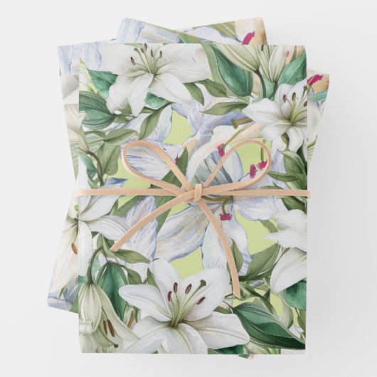 Papier d'emballage Fleurs de Lys (En situation)
