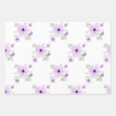 Papier d'emballage floral aquarelle printanière –  (Devant 3)