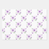 Papier d'emballage floral aquarelle printanière –  (Devant 2)