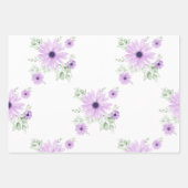 Papier d'emballage floral aquarelle printanière –  (Devant)