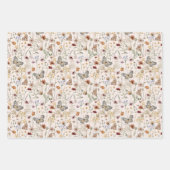 Papier d'emballage floral Boho (Devant)