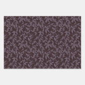 Papier d'emballage floral délicat Jeu de 3 feuille (Devant 3)