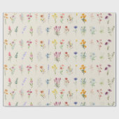 Papier d'emballage floral Élégant papier cadeau de (Plat)