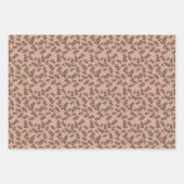 Papier d'emballage floral et feuille (Devant 2)