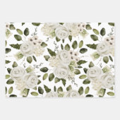Papier d'emballage floral pour mariage Feuille pla (Devant 2)
