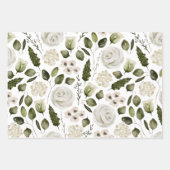 Papier d'emballage floral pour mariage Feuille pla (Devant)
