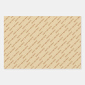 Papier d'emballage Girafe à motifs Animaux Feuille (Devant 3)