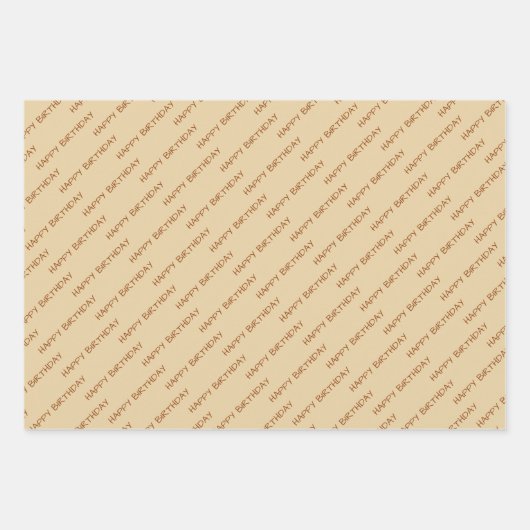 Papier d'emballage Girafe à motifs Animaux Feuille (Devant 3)