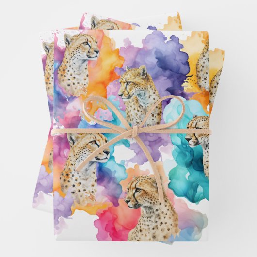 Papier d'emballage Guépard (En situation)