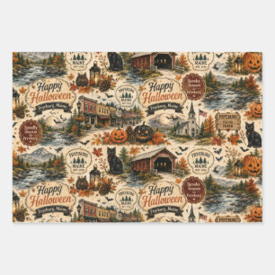 Papier d'emballage Halloween de Fryeburg Maine