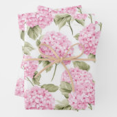 Papier d'emballage Hydrangea Rose Méridionale (En situation)